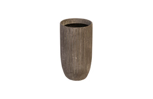 Fluted Planter, Small, Gray | Phillips Collection - PH97033
