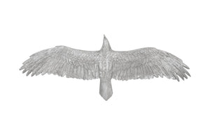 Soaring Eagle Wall Art, Resin, Silver Leaf, Lg | Phillips Collection - PH94502