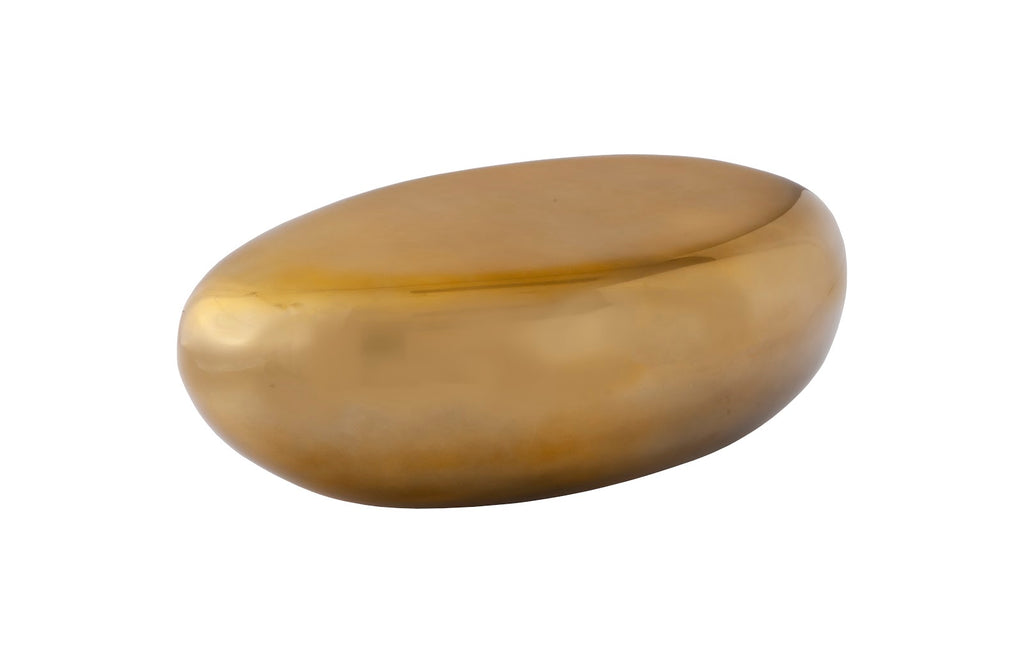 River Stone Coffee Table, Liquid Gold, Small | Phillips Collection - PH67799