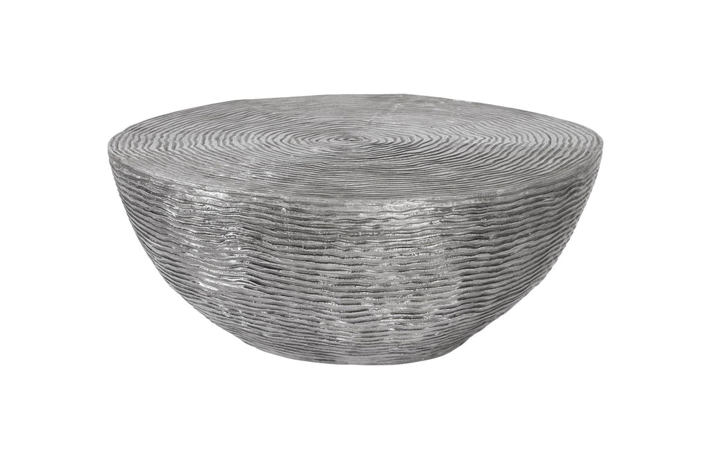 Ripple Coffee Table, Black/Silver, Aluminum | Phillips Collection - ID100697