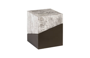 Geometry Stool, Gray Stone | Phillips Collection - TH97553