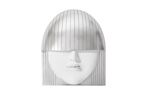 Fashion Faces Wall Art, Large, Pout, White And Silver Leaf | Phillips Collection - PH94747