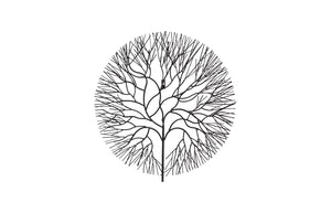 Wire Tree Wall Art, Medium, Circle, Metal, Black | Phillips Collection - TH100393