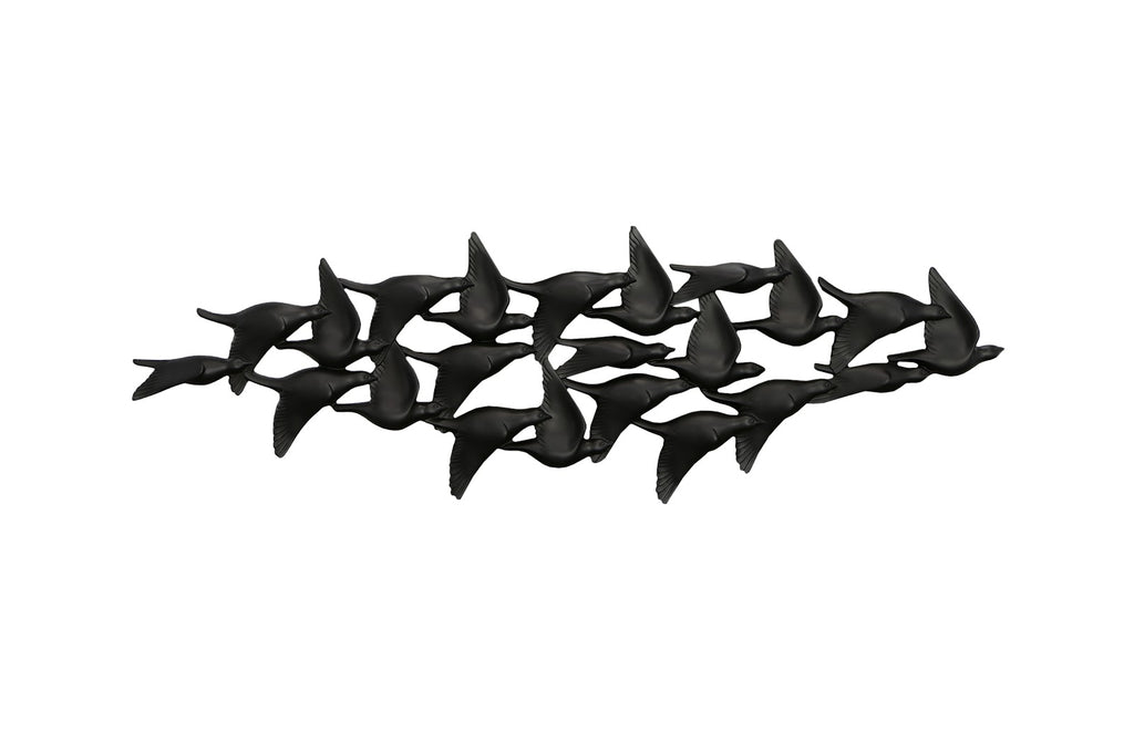 Flock Of Birds Wall Art, Black | Phillips Collection - PH112985