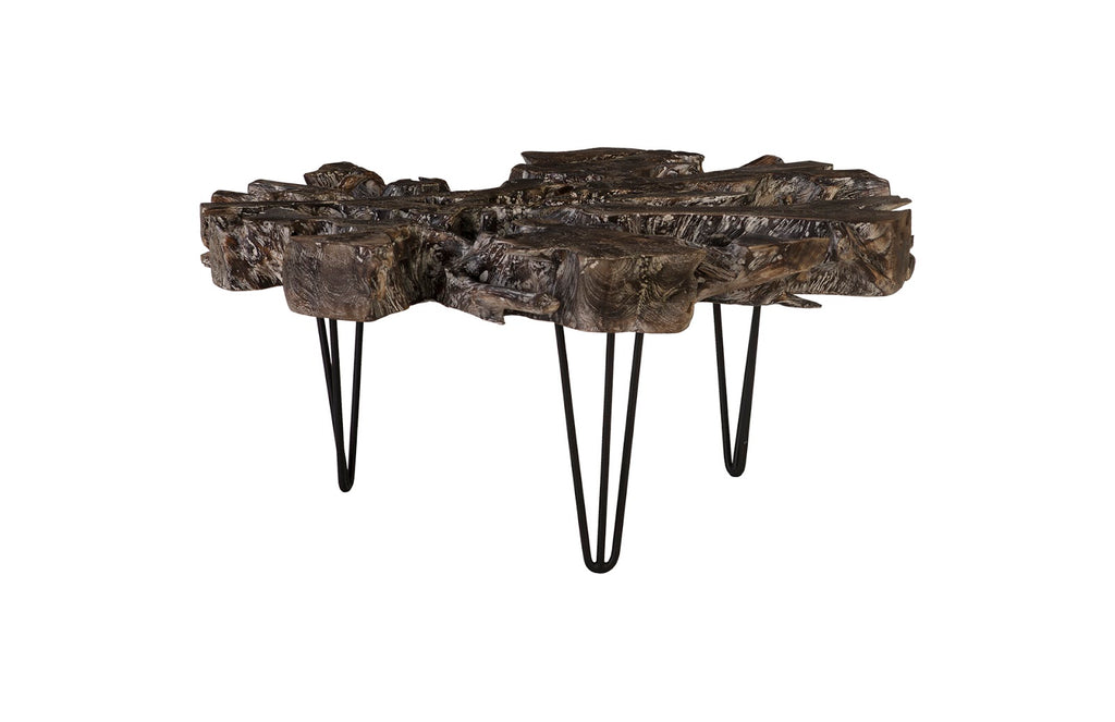 Flux Coffee Table, Black Wash Finish | Phillips Collection - ID85099
