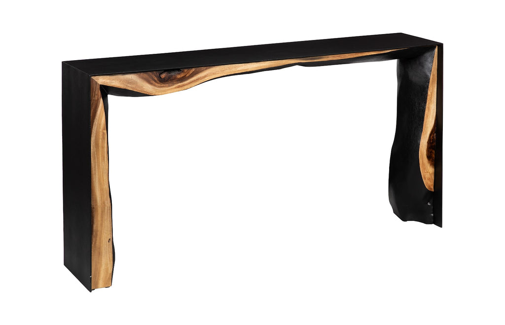 Framed Waterfall Console Table, Natural, Iron | Phillips Collection - TH110322