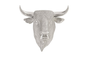 Spanish Fighting Bull Wall Art, Resin, Silver Leaf | Phillips Collection - PH82320