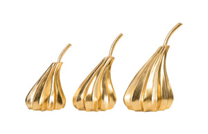 Hand Dipped Pears Set Of 3, Gold Leaf | Phillips Collection - PH89118