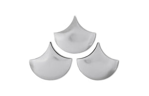 Scales Wall Tiles, Silver Leaf, Set Of 3 | Phillips Collection - PH63665