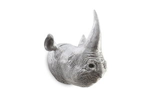 Rhino Wall Art, Resin, Silver Leaf | Phillips Collection - PH67513