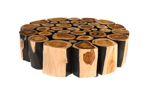 Boscage Coffee Table On Black Metal Legs, Round | Phillips Collection - TH81392