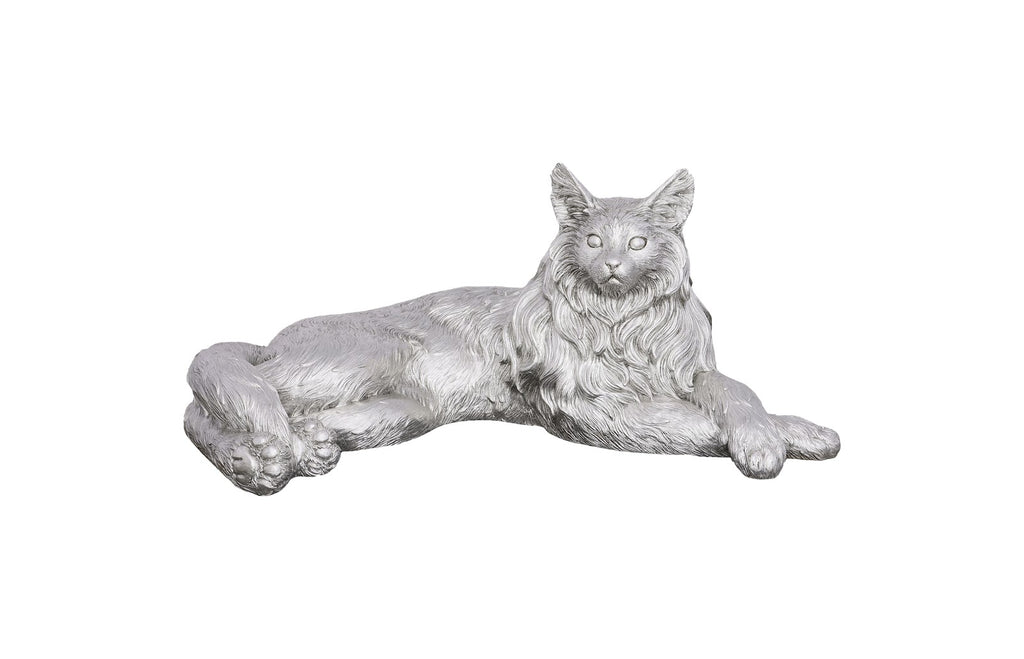 Cat Sculpture, Silver Leaf | Phillips Collection - PH113917