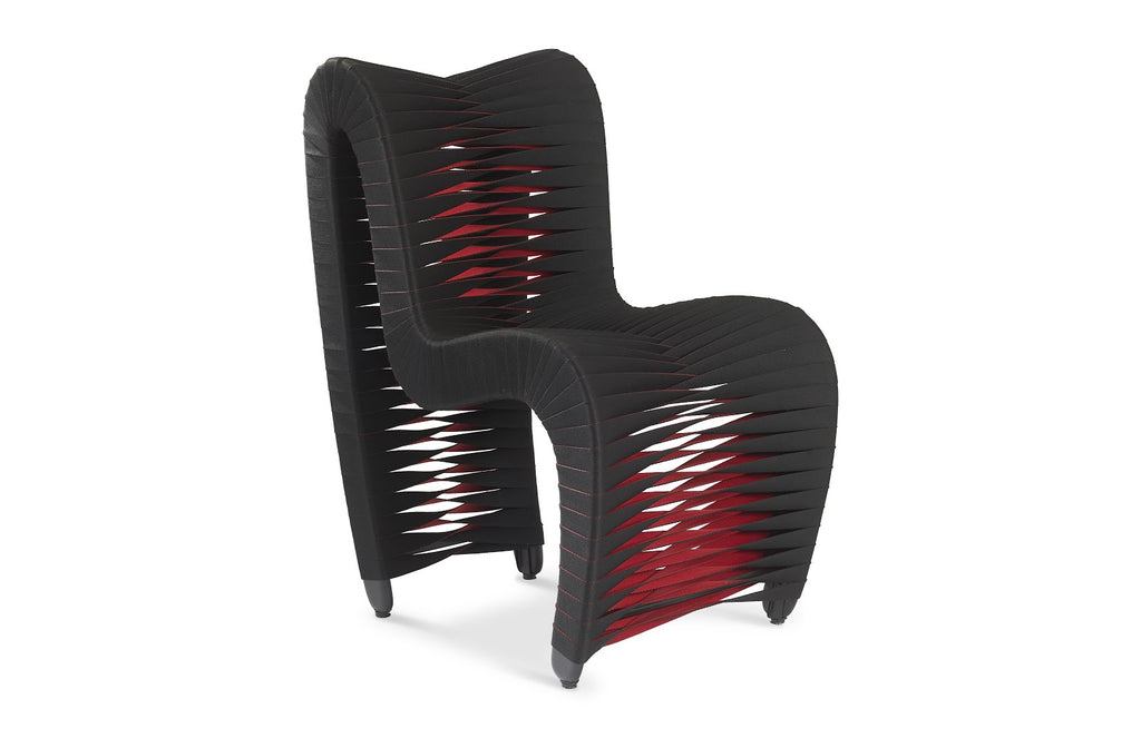 Seat Belt Dining Chair, Black/Red | Phillips Collection - B2061BZ
