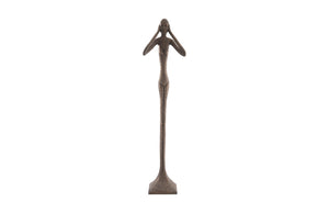 Hear No Evil Slender Sculpture, Large, Resin, Bronze Finish | Phillips Collection - PH65572