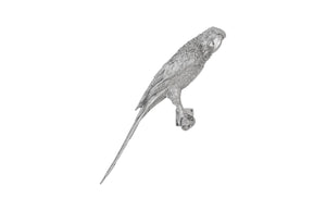 Parrot Looking Right Wall Art, Resin, Silver Leaf | Phillips Collection - PH94500