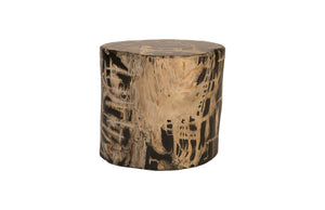 Cast Petrified Wood Stool, Resin | Phillips Collection - PH82367