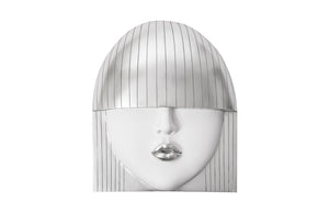 Fashion Faces Wall Art, Large, Kiss, White And Silver Leaf | Phillips Collection - PH94745