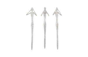 See, Hear, Speak No Evil, Silver Leaf, Set Of 3 | Phillips Collection - PH97353