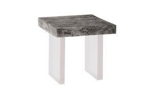 Floating Side Table, Gray Stone, Acrylic Legs | Phillips Collection - TH100572
