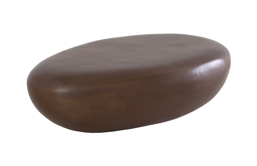 River Stone Coffee Table, Bronze, Large | Phillips Collection - PH58491
