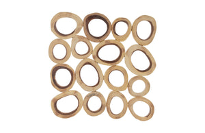 Chuleta Rings Wall Art, Chamcha Wood, Square, Lg | Phillips Collection - TH72024