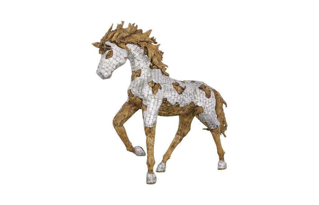 Mustang Horse Armored Sculpture, Galloping | Phillips Collection - ID113410