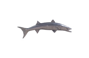 Barracuda Fish Wall Sculpture, Resin, Polished Aluminum Finish | Phillips Collection - PH64559