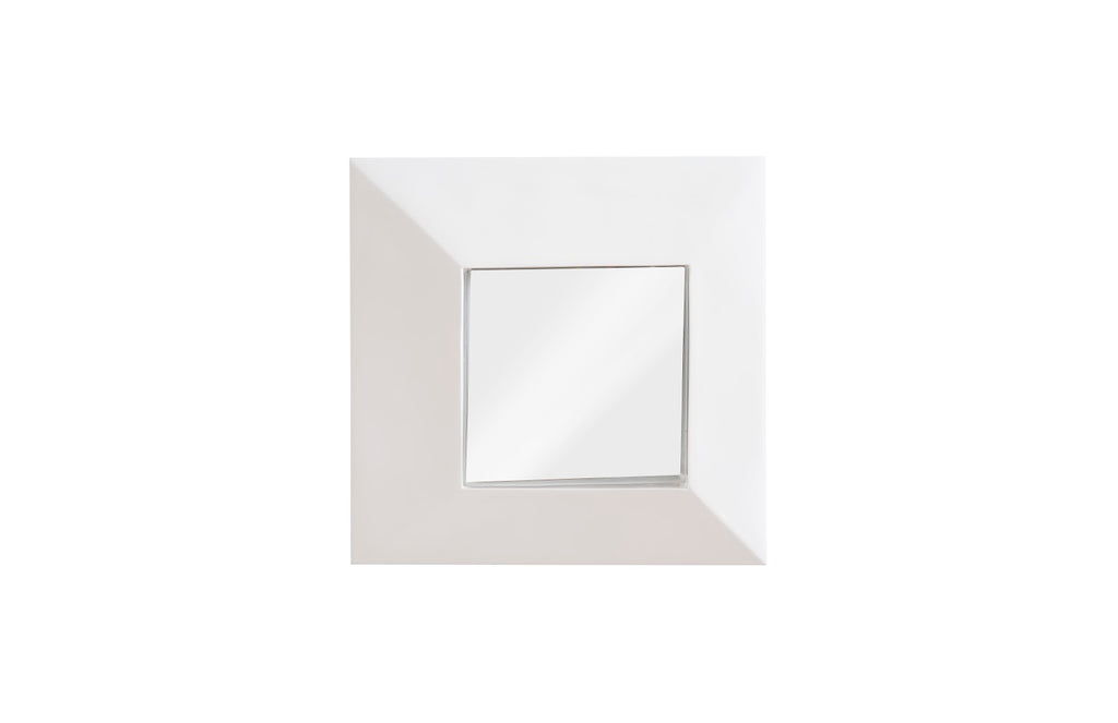 Facet Mirror, Gel Coat White | Phillips Collection - PH104352
