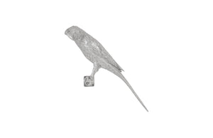 Parrot Looking Left Wall Art, Resin, Silver Leaf | Phillips Collection - PH95595