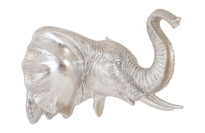 Elephant Wall Art, Resin, Silver Leaf | Phillips Collection - PH93044