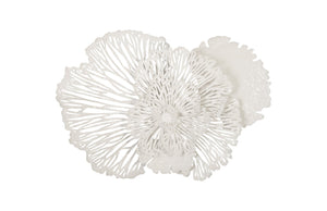 Flower Wall Art, Medium, White, Metal | Phillips Collection - TH79999