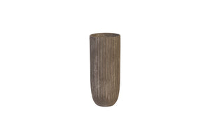 Fluted Planter, Medium, Gray | Phillips Collection - PH97032
