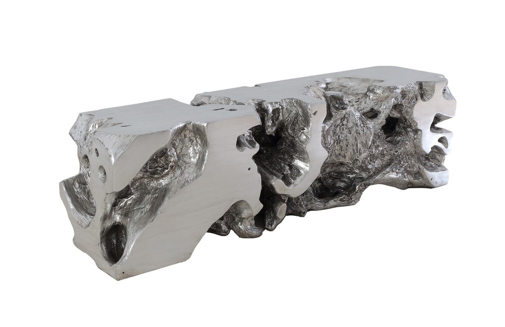 Freeform Bench, Silver Leaf | Phillips Collection - PH62419