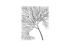 Wire Tree Wall Art, Rectangular, Metal, Black | Phillips Collection - TH100388