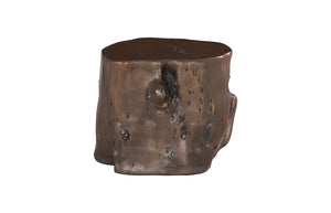 Log Stool, Bronze, Lg | Phillips Collection - PH56724