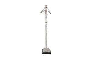Hear No Evil Slender Sculpture, Small, Resin, Silver Leaf | Phillips Collection - PH66276