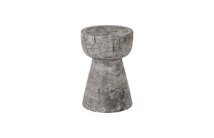 Curved Wood Stool, Thin, Gray Stone | Phillips Collection - TH96666