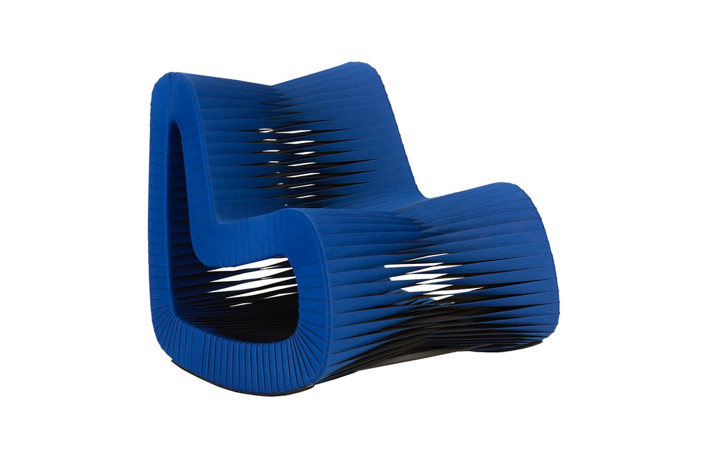 Seat Belt Rocking Chair, Blue/Black | Phillips Collection - B2063BL