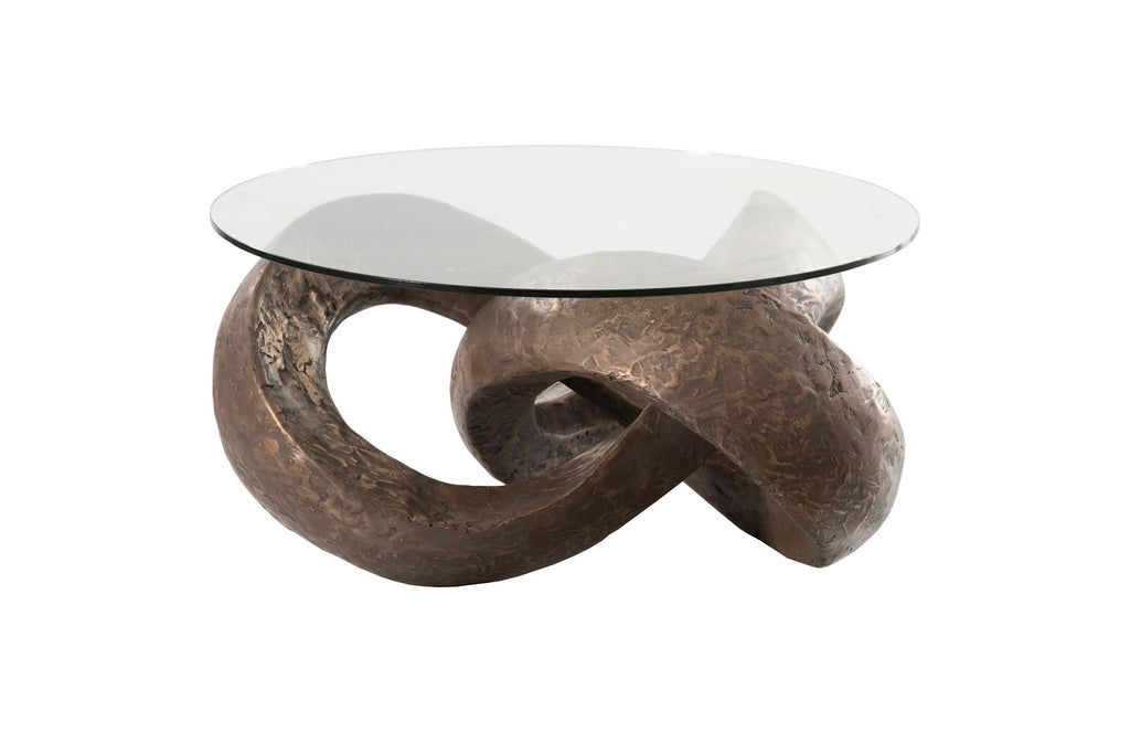 Trifoil Coffee Table, Bronze W/ Glass | Phillips Collection - PH80673
