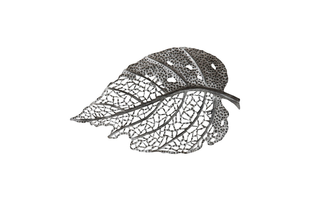 Birch Leaf Wall Art, Silver, Md | Phillips Collection - TH108525