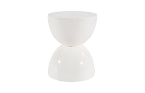 Totem Stool, White Gel Coat, Lg | Phillips Collection - PH67718