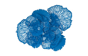 Flower Wall Art, Large, Blue, Metal | Phillips Collection - TH101837