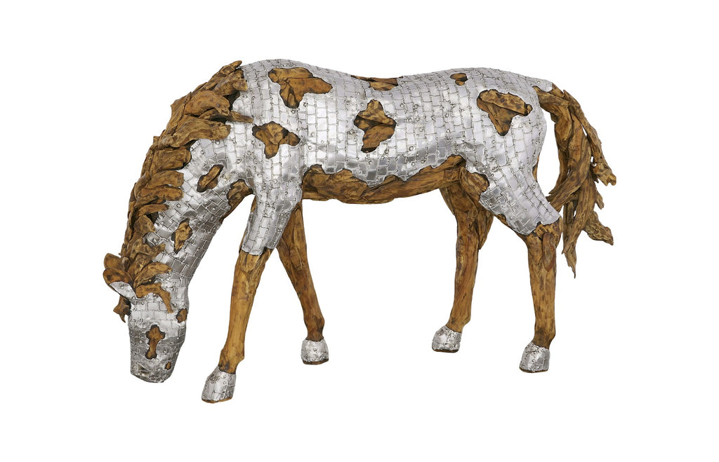 Mustang Horse Armored Sculpture, Grazing | Phillips Collection - ID113409