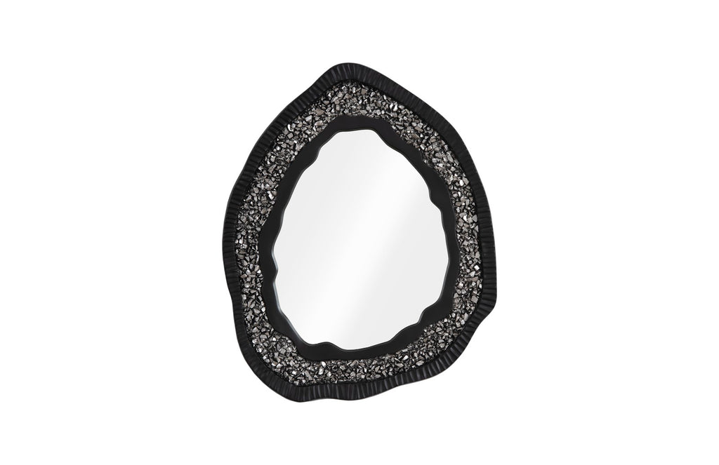 Geode Mirror, Black And Silver, Matte | Phillips Collection - PH104347