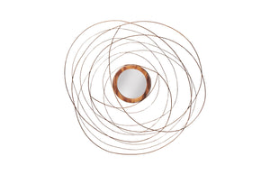 Nest Mirror, Chamcha Wood/Wire, Copper, Lg | Phillips Collection - TH99488