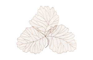 Tri Leaf Wall Art, Large, Metal, Copper/Black | Phillips Collection - TH100860