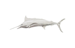 Blue Marlin Fish Wall Sculpture, Resin, Silver Leaf | Phillips Collection - PH66671