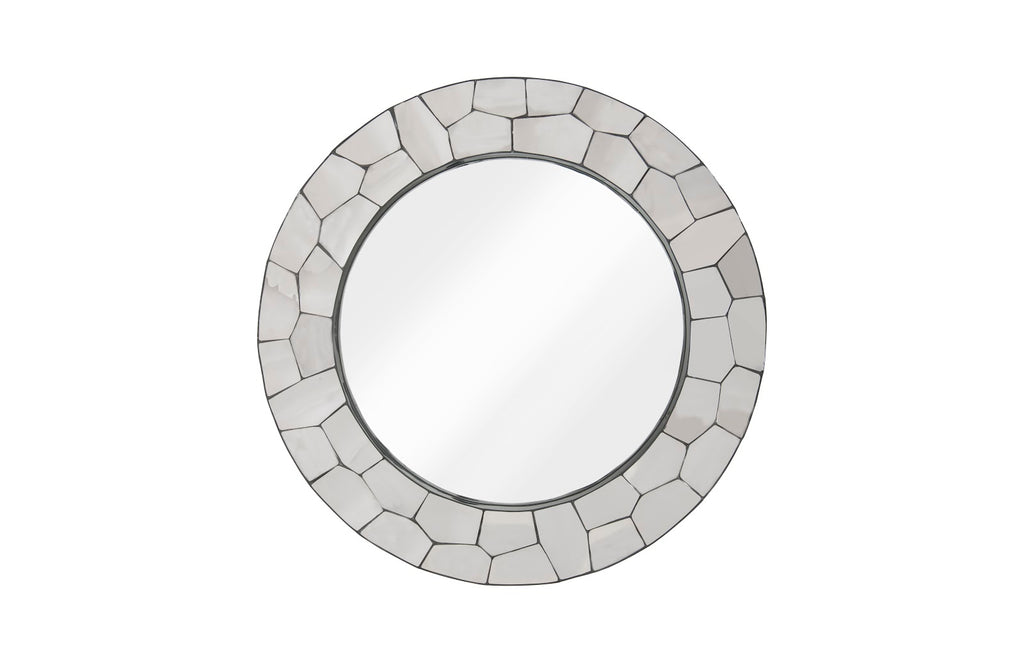 Crazy Cut Mirror, Round, Stainless Steel | Phillips Collection - PH100868