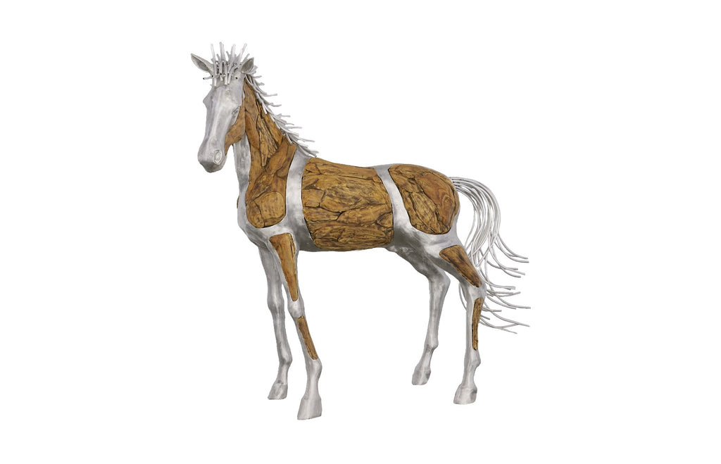 Mustang Horse Woodland Sculpture, Standing | Phillips Collection - ID113404