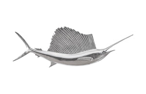 Sail Fish Wall Sculpture, Resin, Silver Leaf | Phillips Collection - PH100658